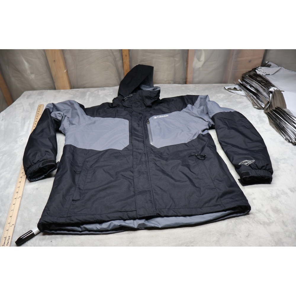 Columbia Cubist III Jacket Mens XL Black Omni-Heat Insulated Winter Waterproof